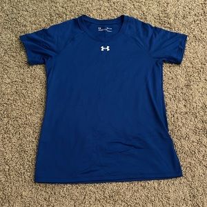 Blue Under Armour workout top